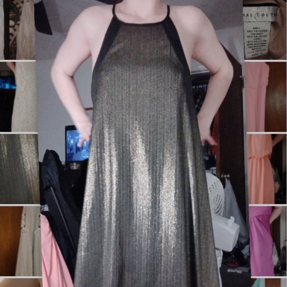 Bronze shimmer dress